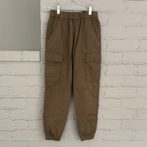 NWT Brown Casual Jogger Pants with Elastic Cuffs